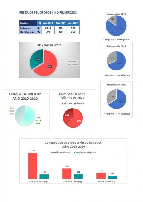 DESEMPEÑO AMBIENTAL AÑO 2020
