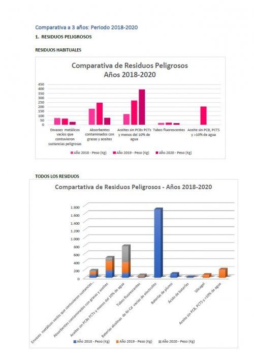 DESEMPEÑO AMBIENTAL AÑO 2020